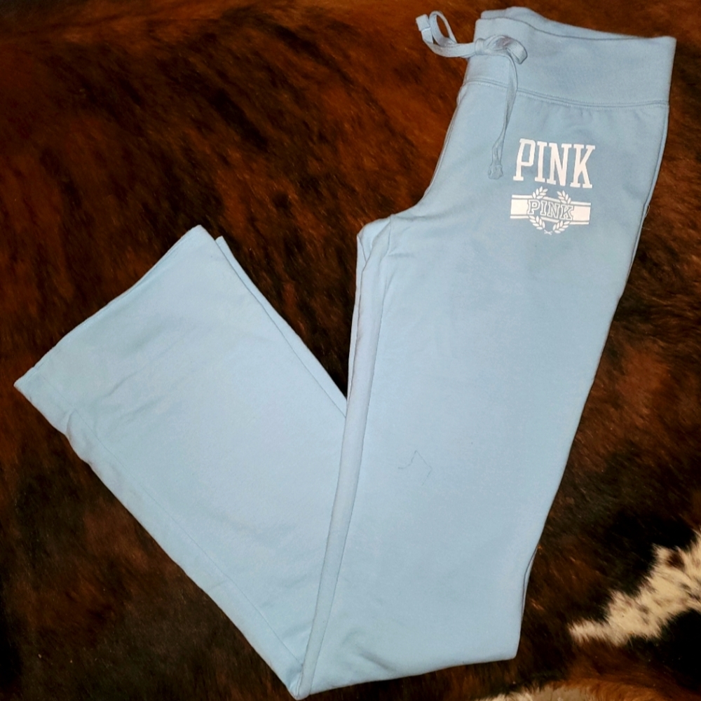 PINK Victoria Secret baby blue Sweat pants